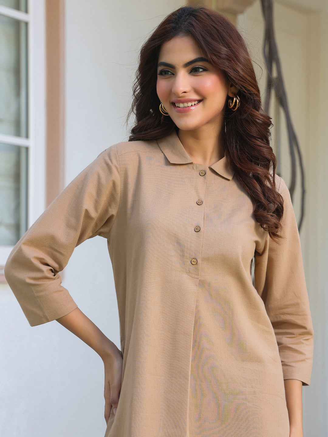 Shirt collar co-ord set for women – everyday outfit