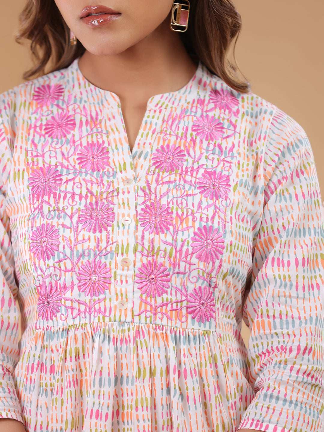 Vibrant abstract co-ord set – effortless style for women