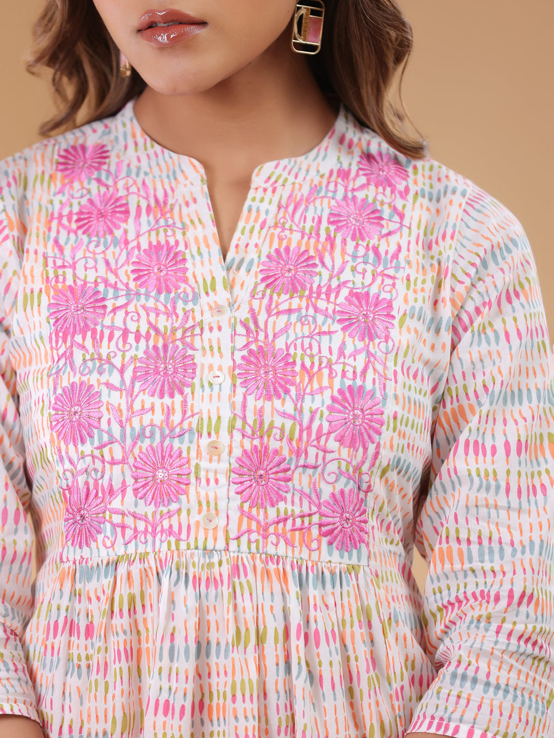Vibrant abstract co-ord set – effortless style for women