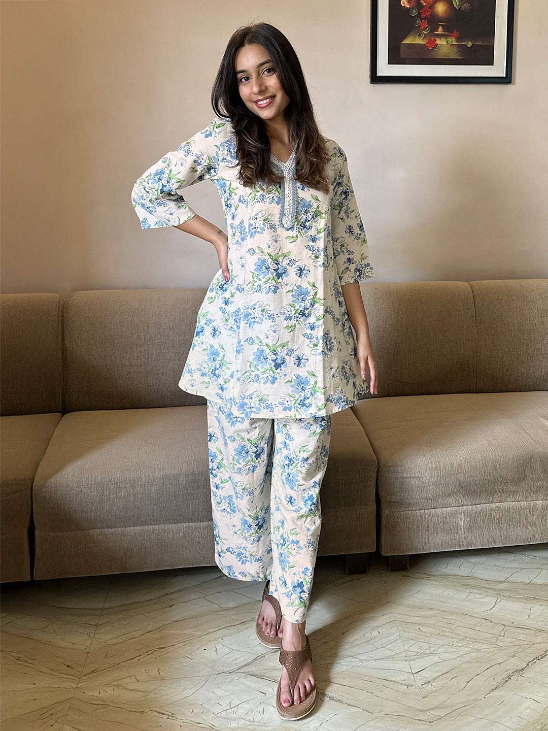 Serenity Bloom Co-Ord Set Sajnaa