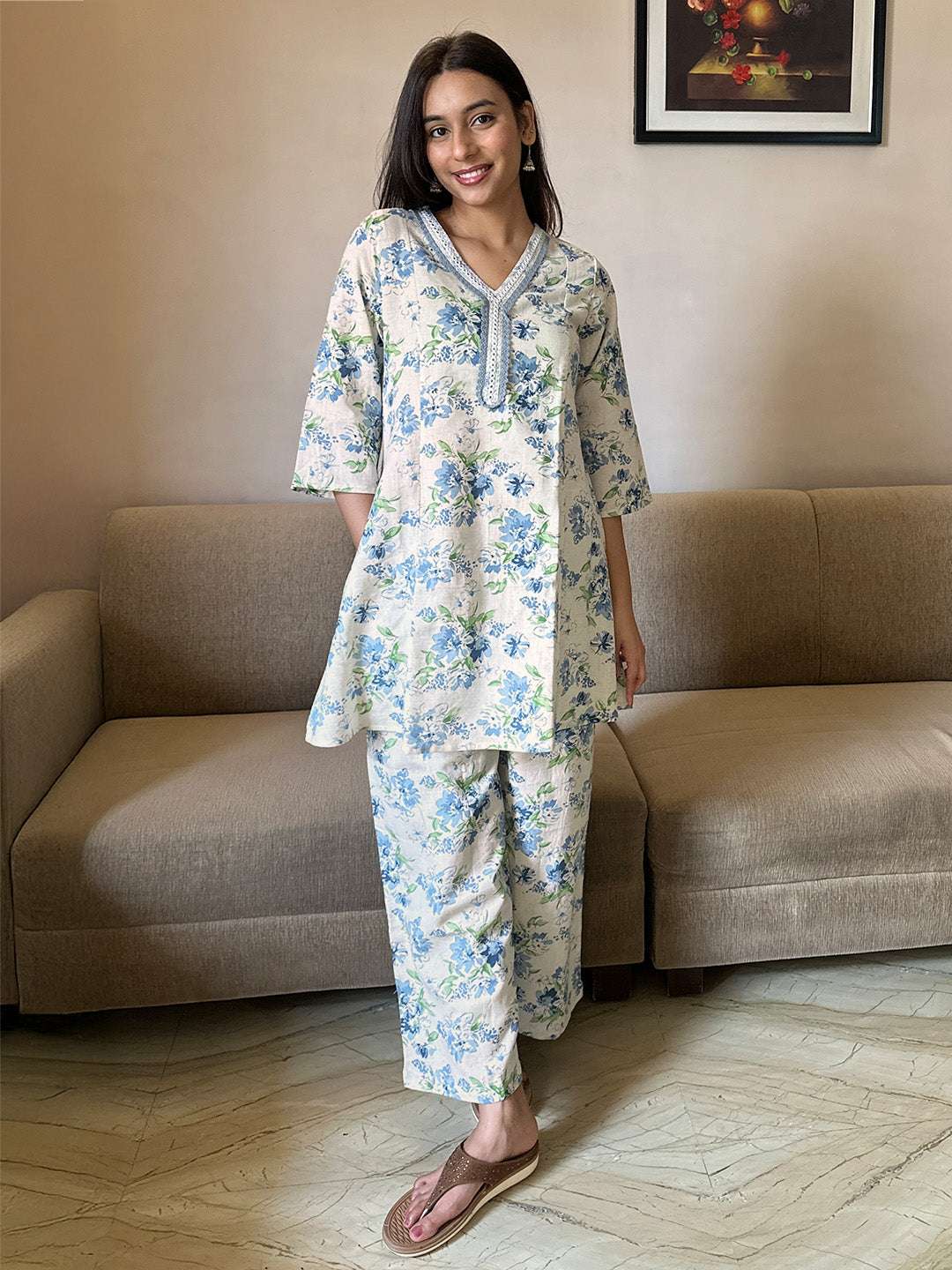 Serenity Bloom Co-Ord Set Sajnaa