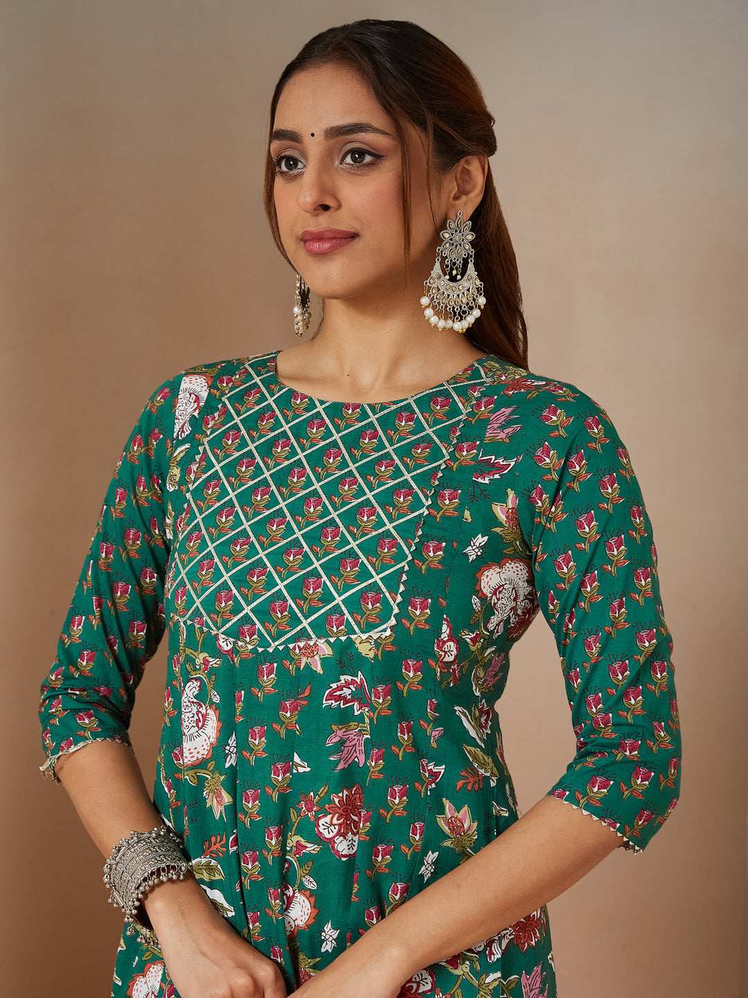 Meadow Whirl Anarkali Set Sajnaa