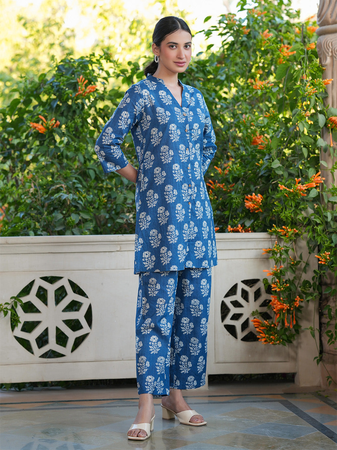 Minimalist cotton co-ord set for women – summer comfort