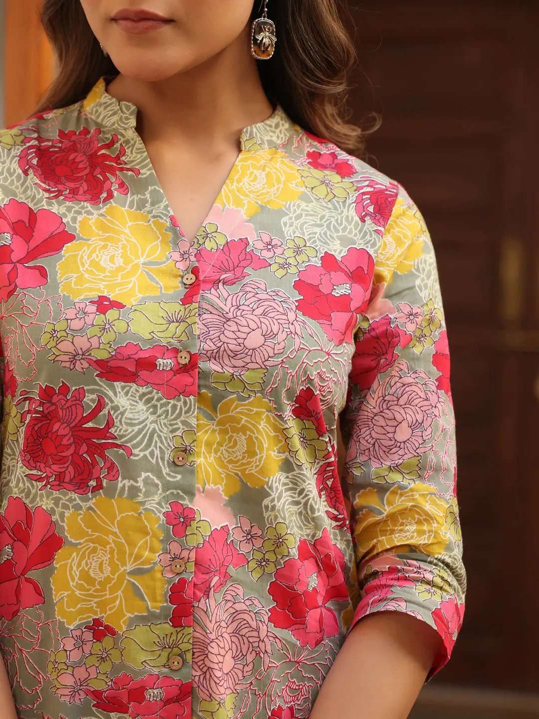 Multicolor floral co-ord – chic everyday cotton wear