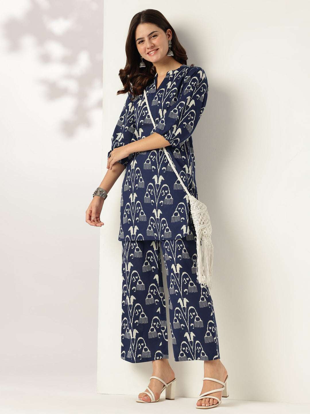 A-line kurta and straight pants co-ord set for women – everyday comfort