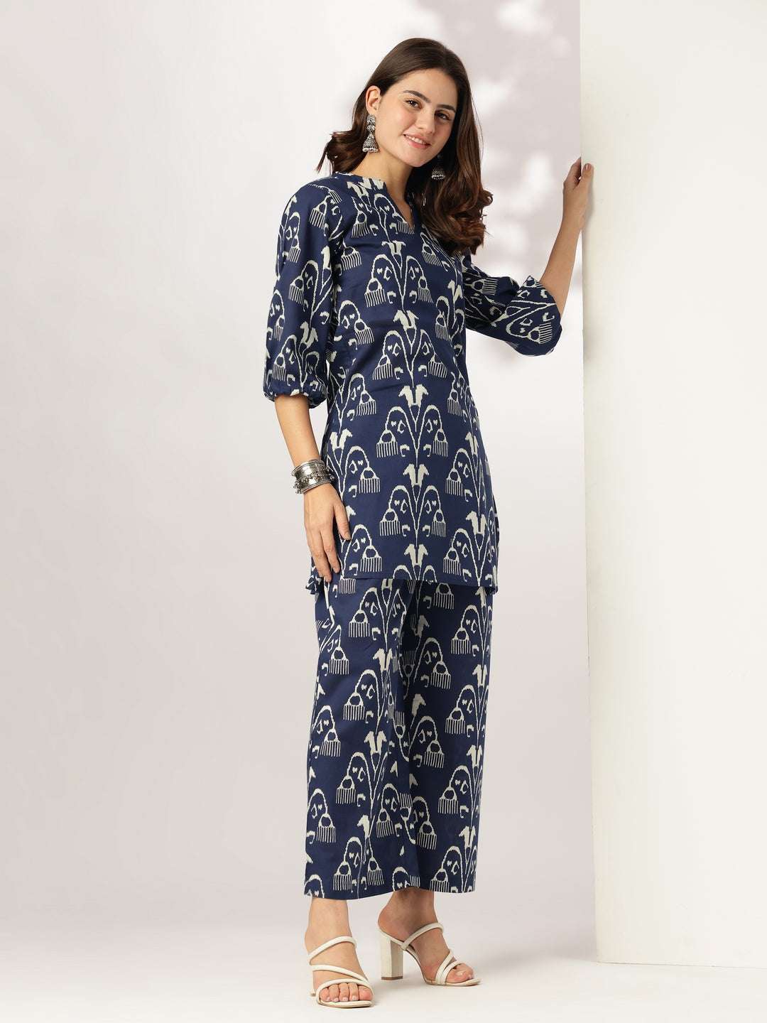 Minimalist cotton co-ord set for women – work-from-home outfit