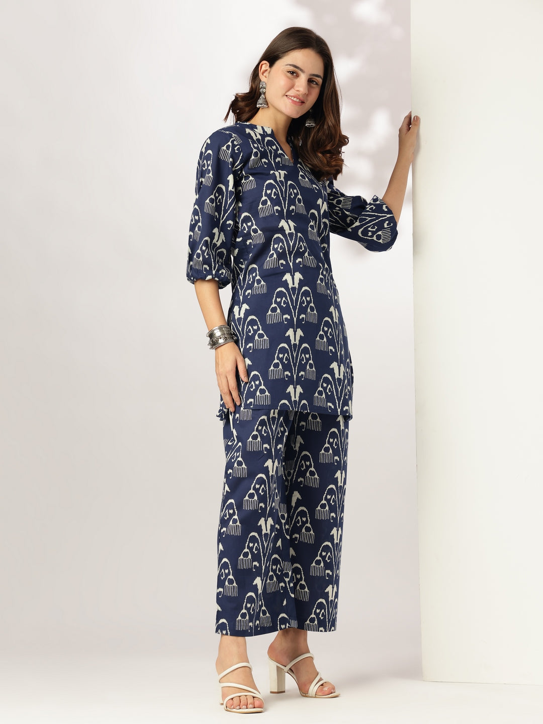 Minimalist cotton co-ord set for women – work-from-home outfit