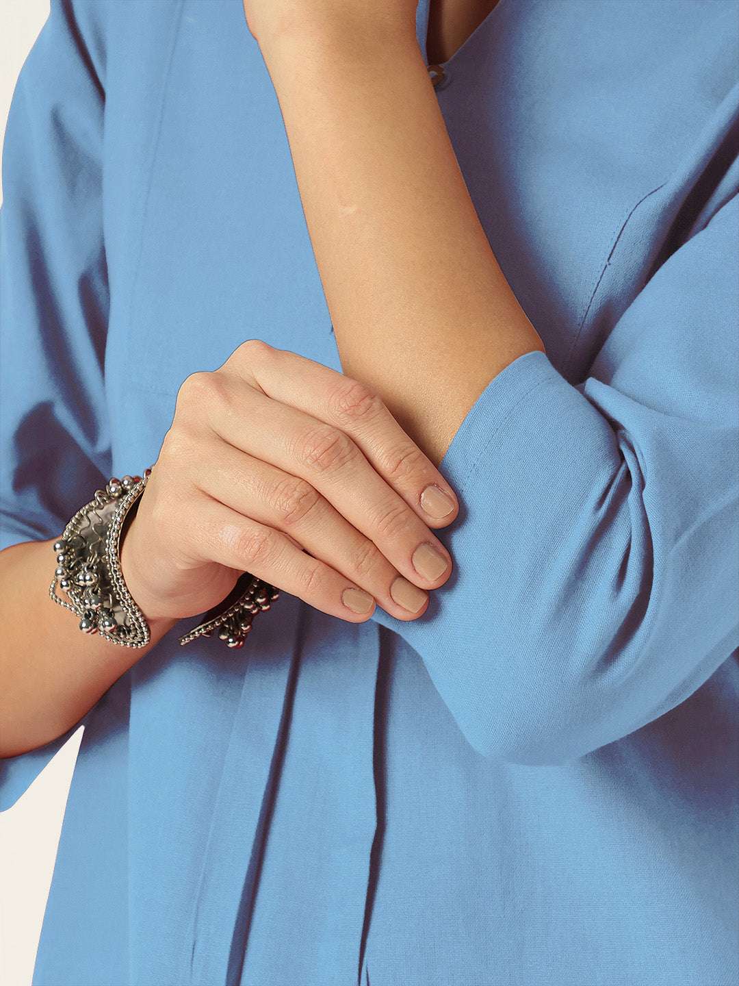 Elegant cotton co-ord set for women – festive light occasions