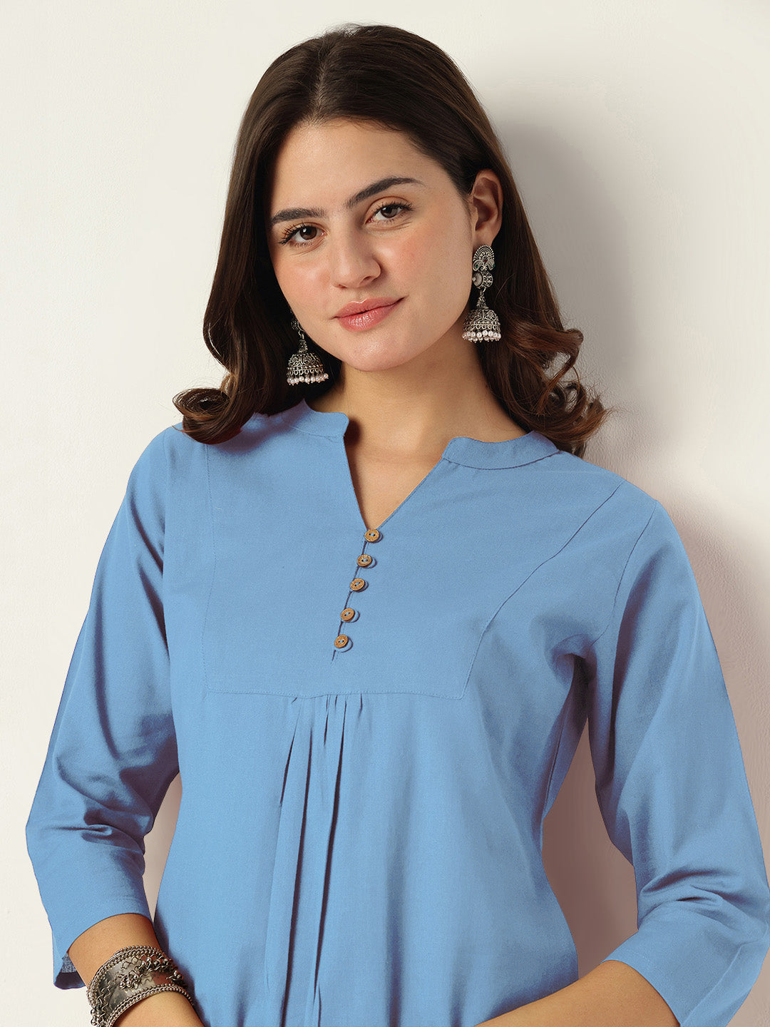 Minimalist a-line co-ord set for women – casual shopping day