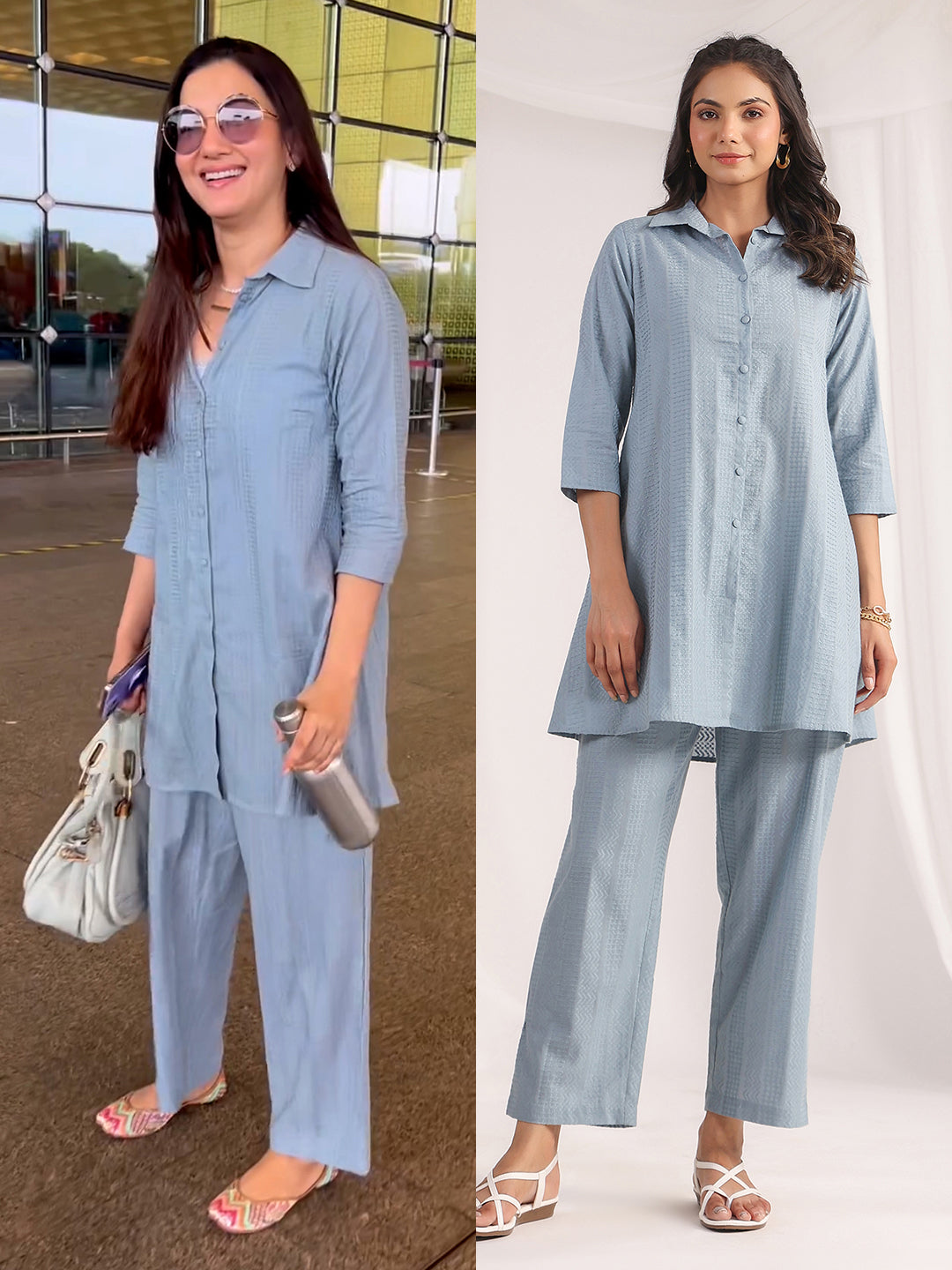 Shirt-style co-ord set for women – everyday outfit